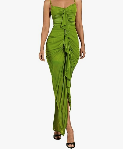Draped or Knotted Maxi Dress
