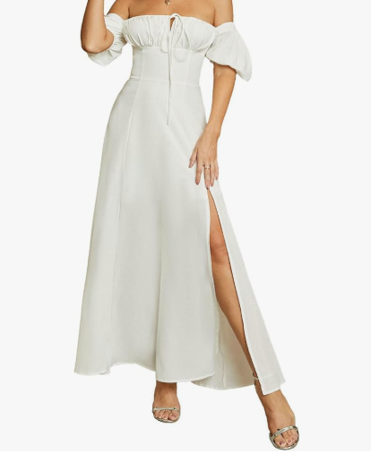 White Cotton Maxi Dress
