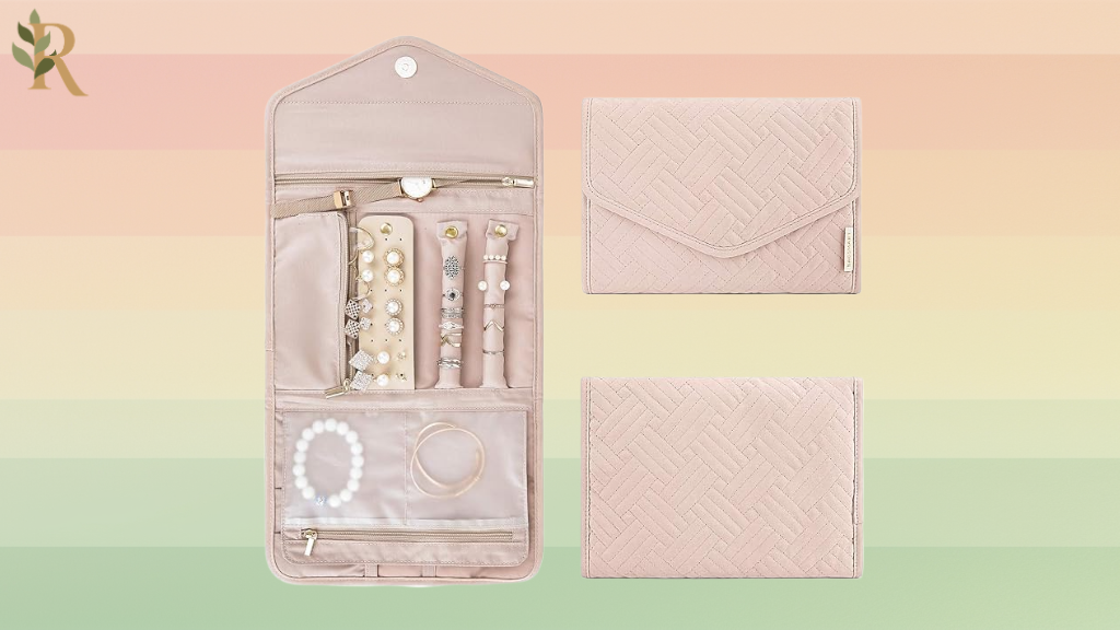BAGSMART Travel Jewelry Organizer Roll