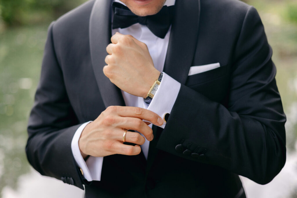 Communication is important if you are setting a black tie optional dress code for your wedding.