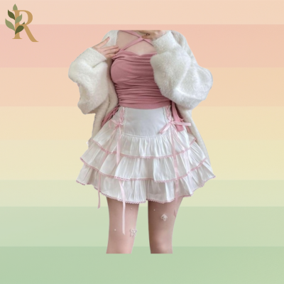 ruffled skirt