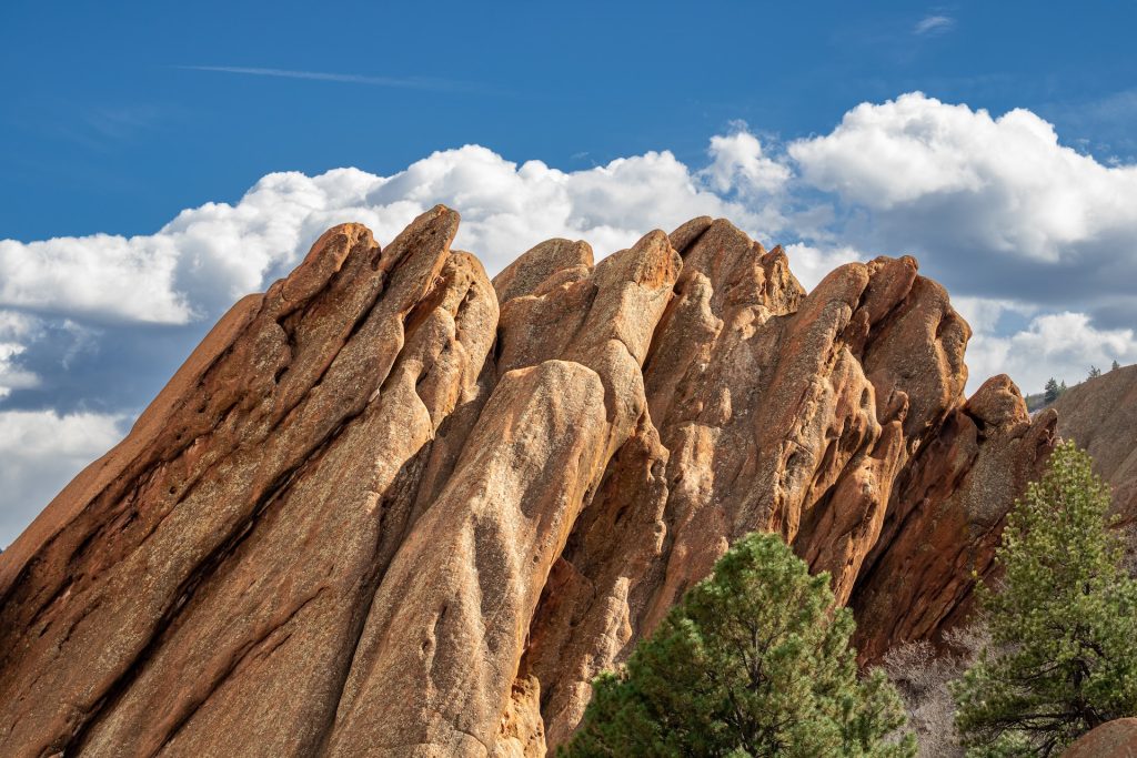 A red rock formation in Roxborough State Park.