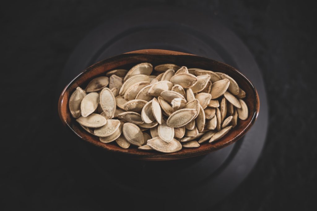Seeds in a bowl.