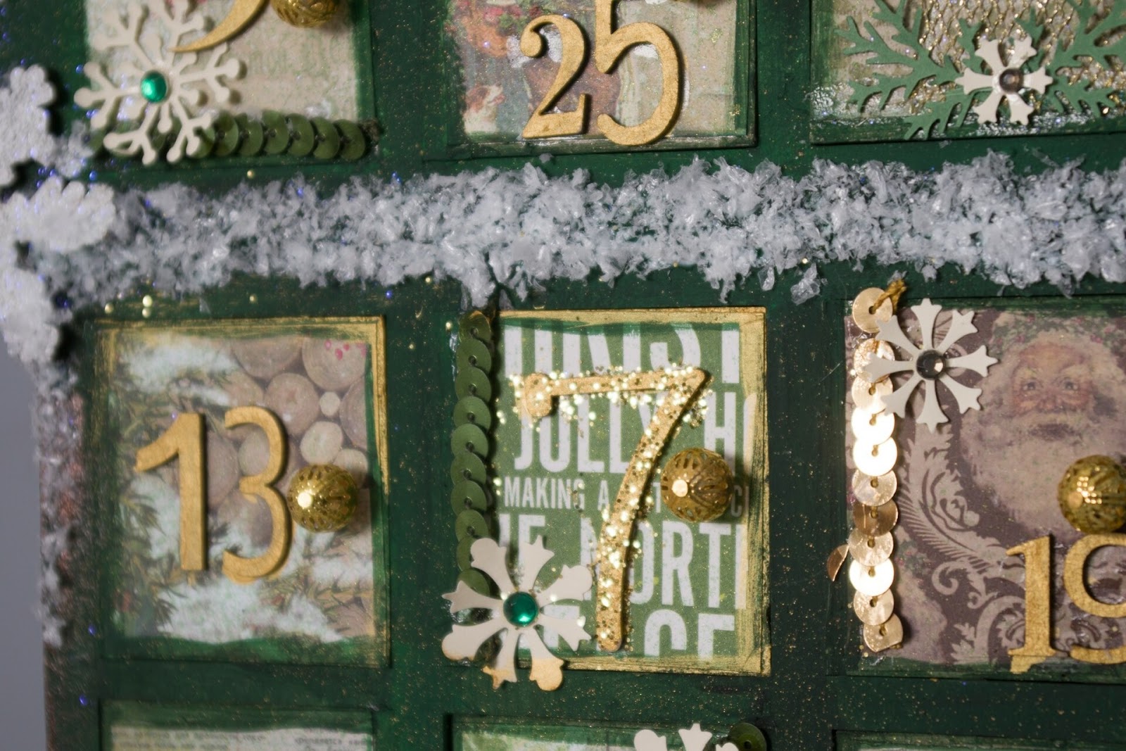 advent calendar closeup