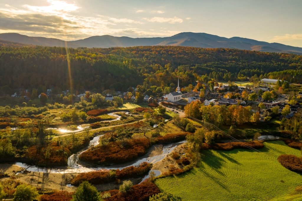 A view of Stowe, Vermont