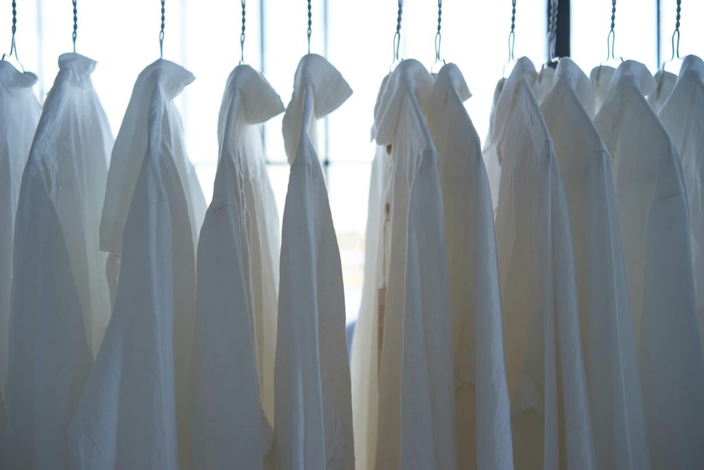 white clothes laundry