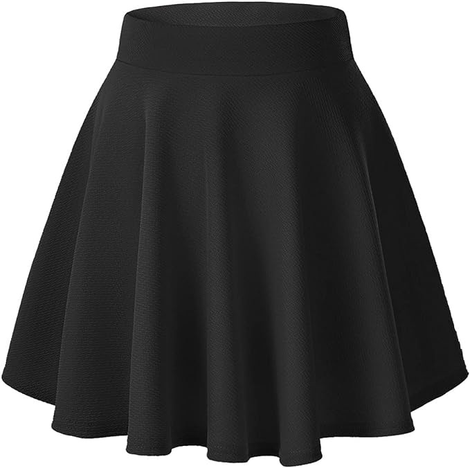A black skater skirt.
