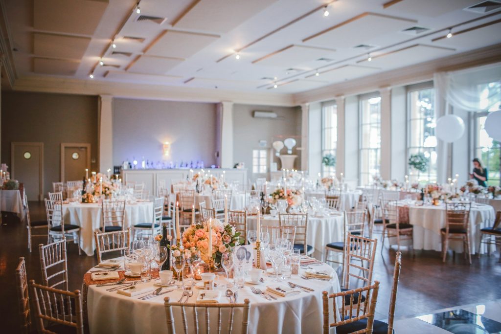 A hotel as a wedding brunch venue.