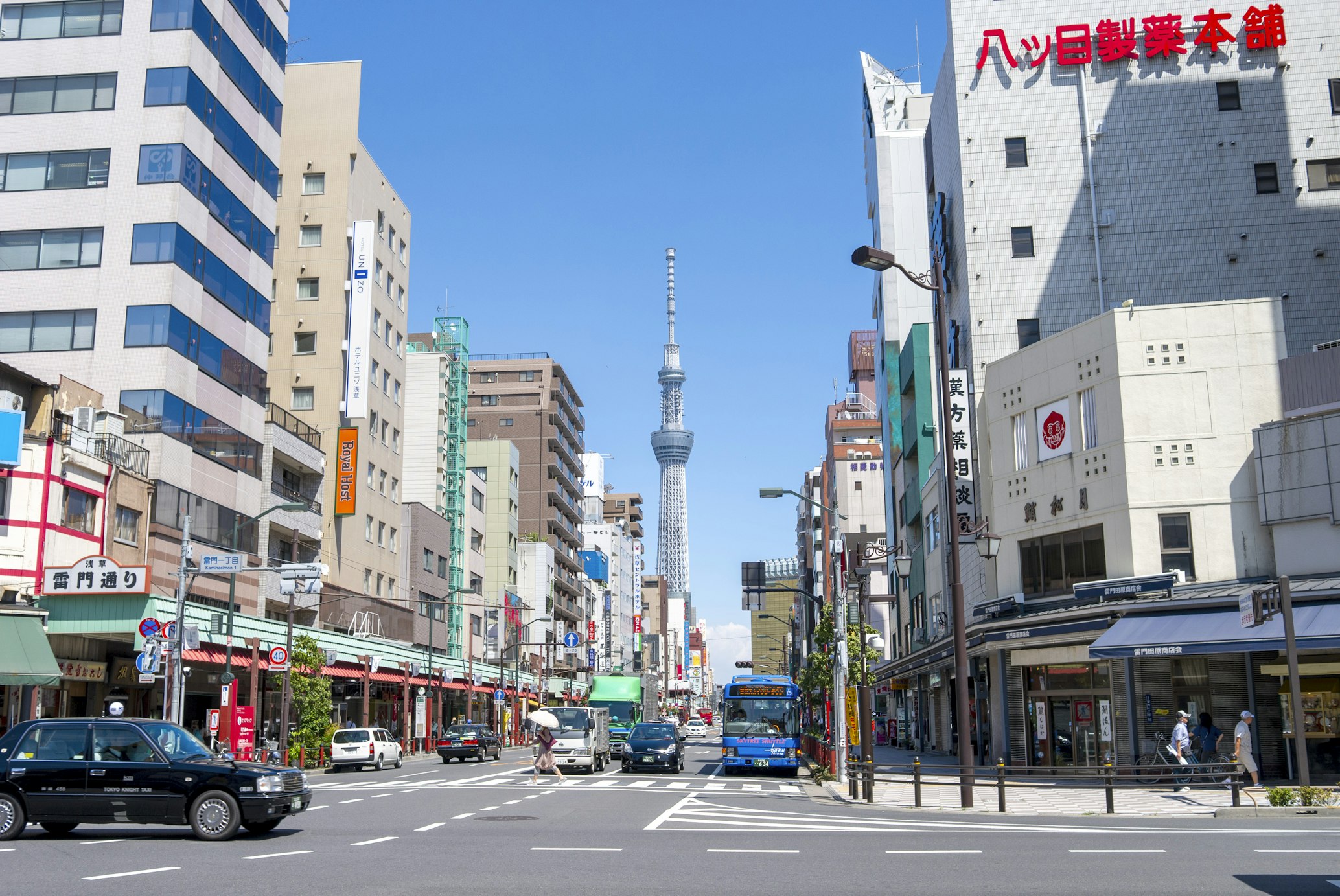 tokyo, japan overlooking tokyo skytree