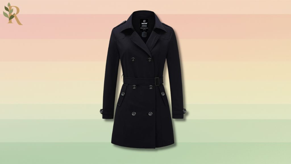 Wantdo Women’s Waterproof Trench Coat, a great dupe for Carolyn Bessete Kennedy's style