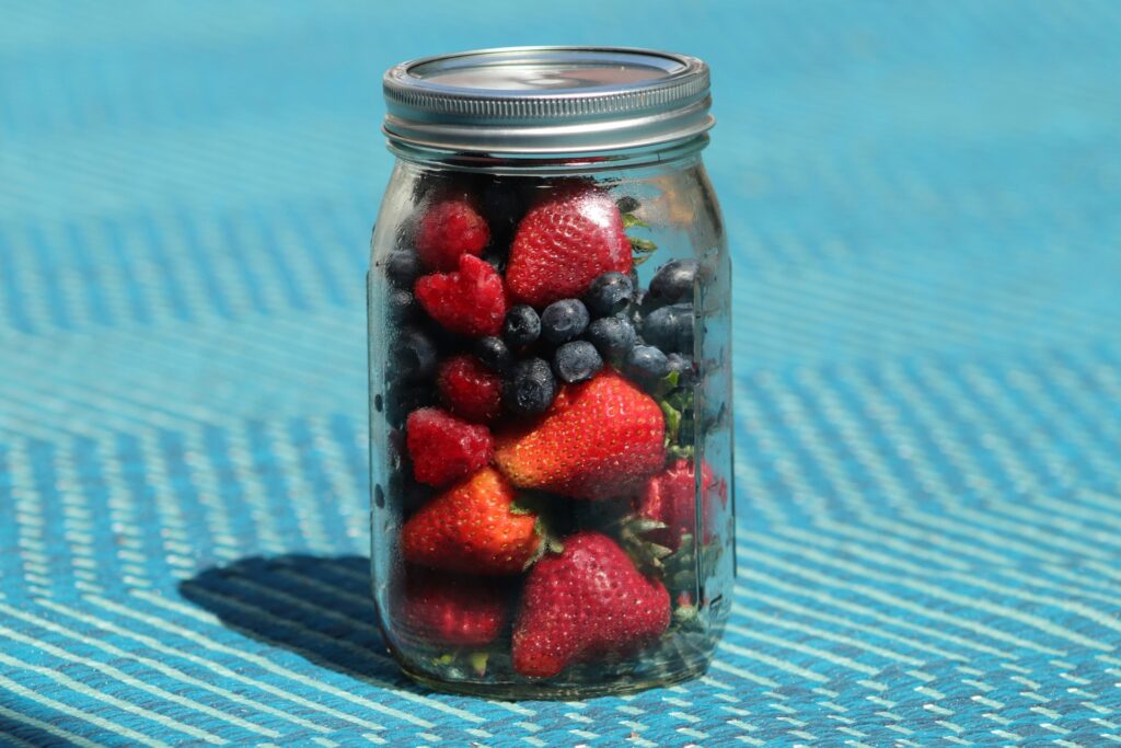 Fruit mason jars