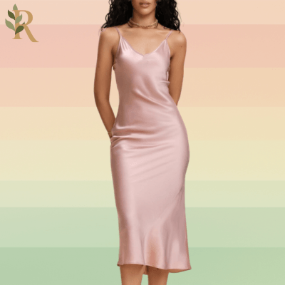 Pink slip dress
