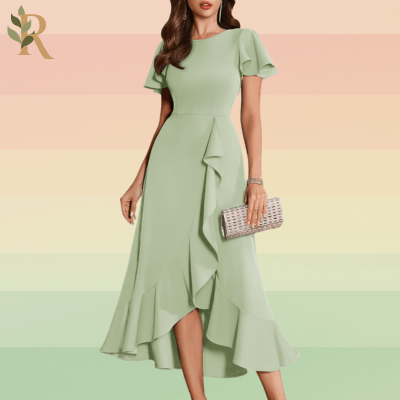 Sage green dress