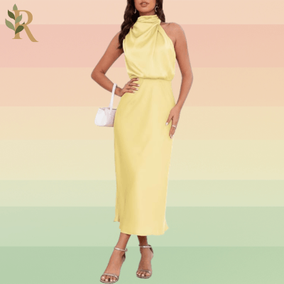 Butter yellow dress