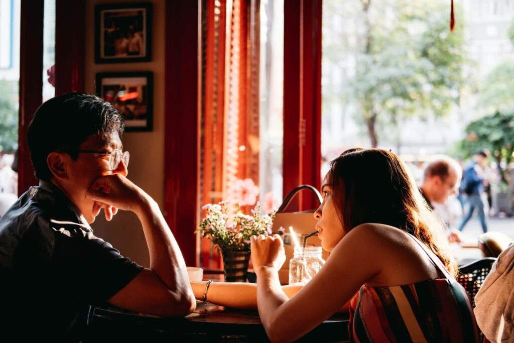 A couple on a date