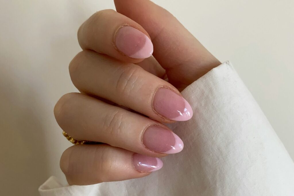 Pink french manicure