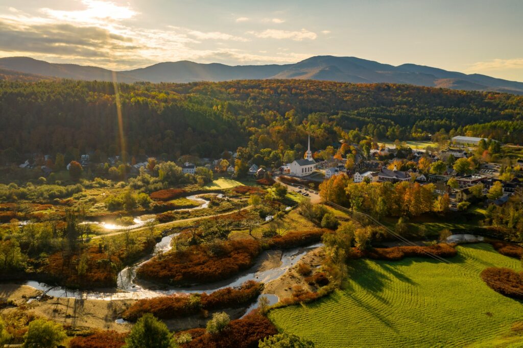 A view of Stowe, Vermont