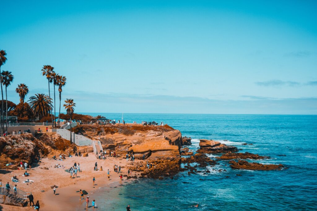 A beach in San Diego, California.