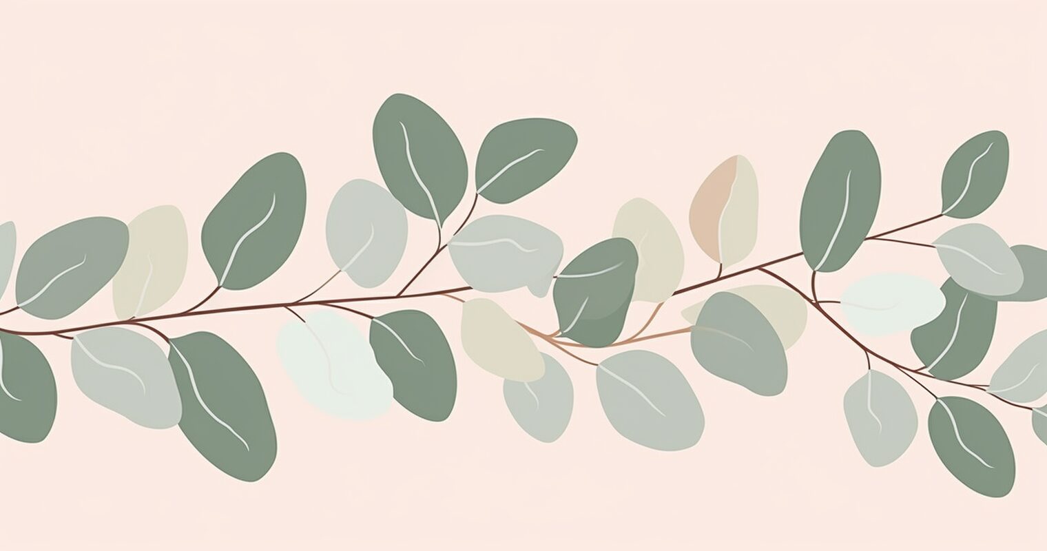A eucalyptus branch.