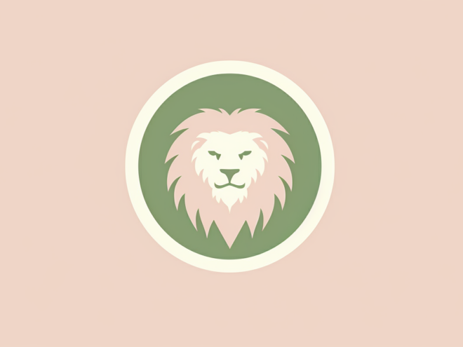 A lion symbolizing the Leo zodiac sign.