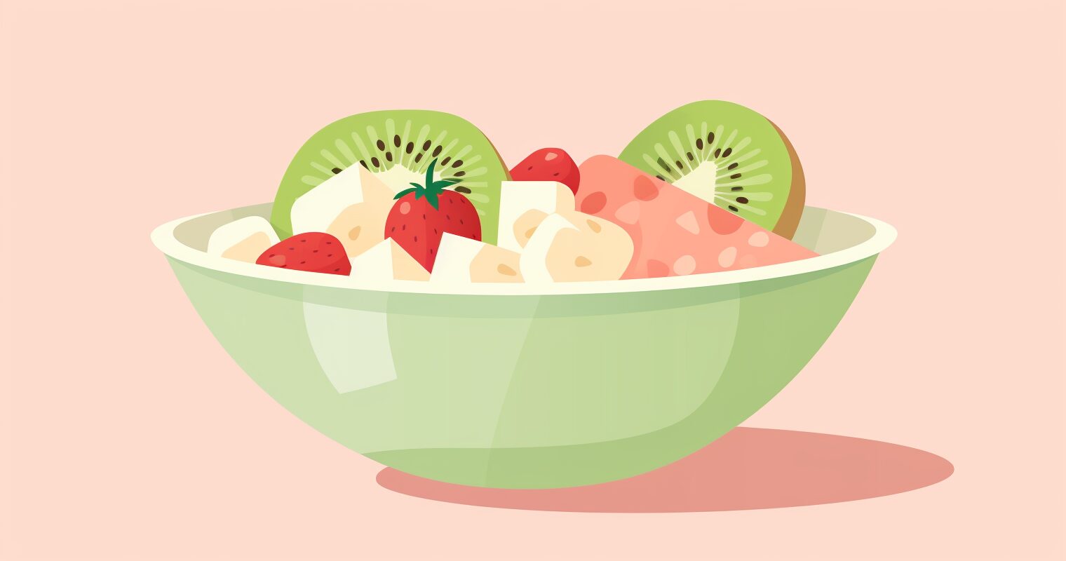 A bowl of fruit.