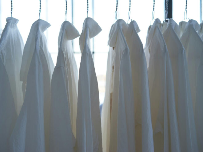 white clothes laundry