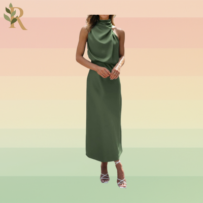 Sleeveless Cocktail Maxi Dress