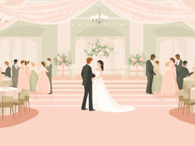 A wedding reception