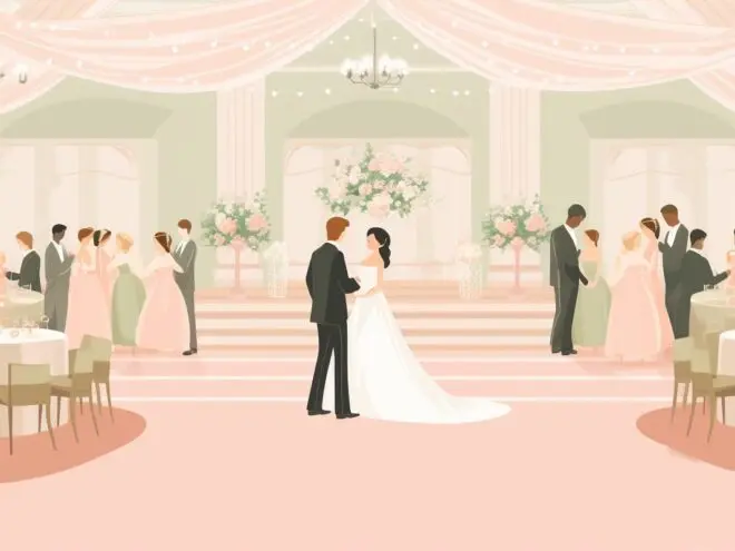 A wedding reception