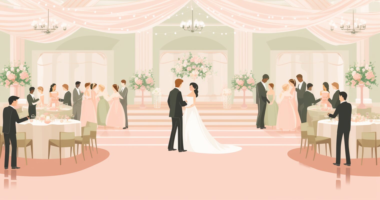 A wedding reception