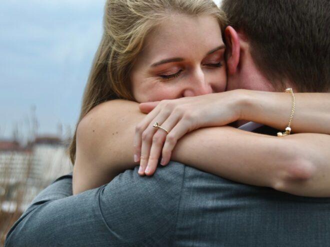 engaged couple