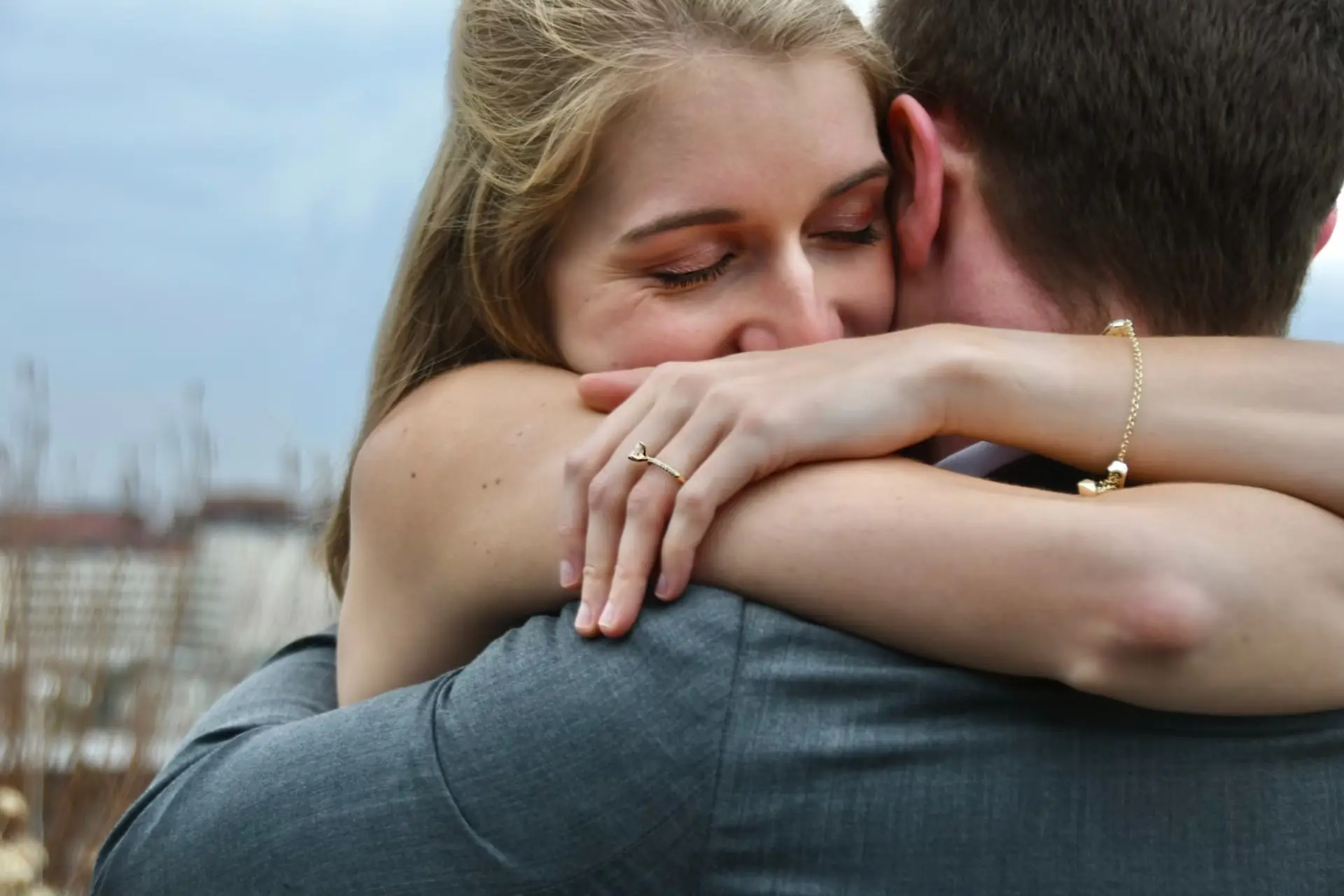 engaged couple