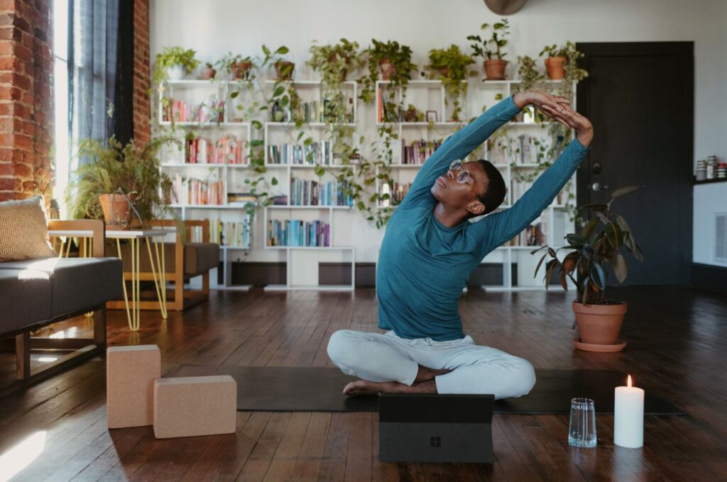 Engaging in physical activity promotes mental help. It is a tip for Mental Health Awareness Month 

