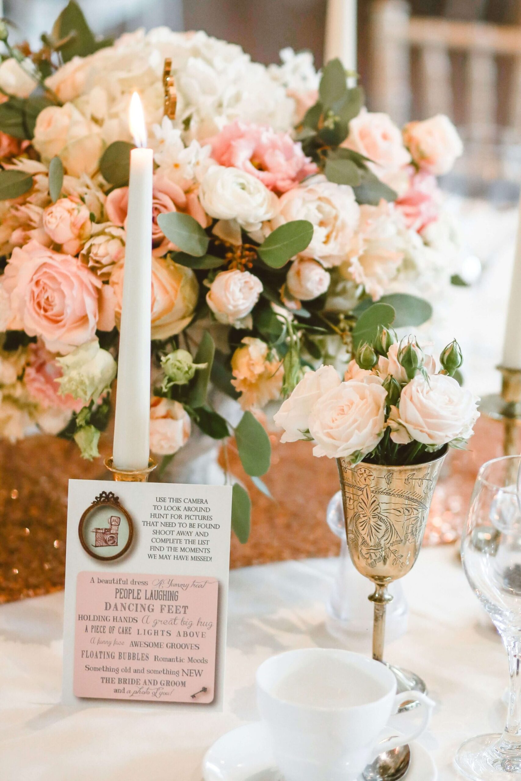 Instructions to collect wedding photos from guests