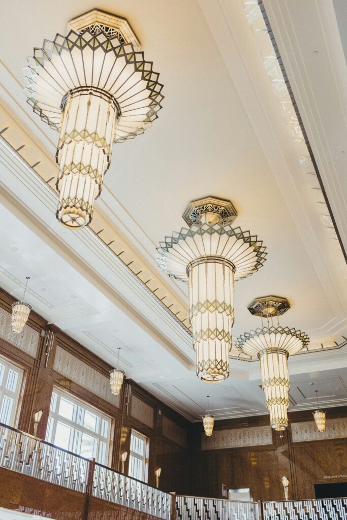Art deco chandeliers
