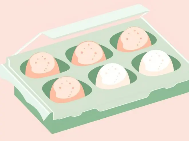 A carton of eggs.