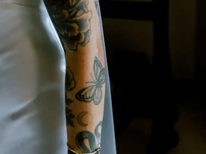 butterfly tattoo on arm