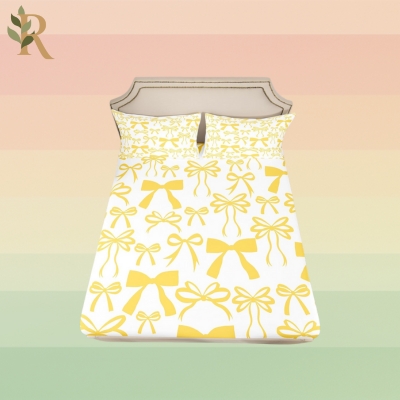 butter yellow decor — sheet set