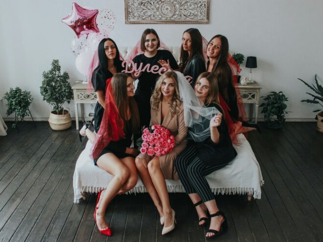 Group of ladies after bachelorette activities