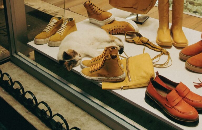 A picture of a shoe store